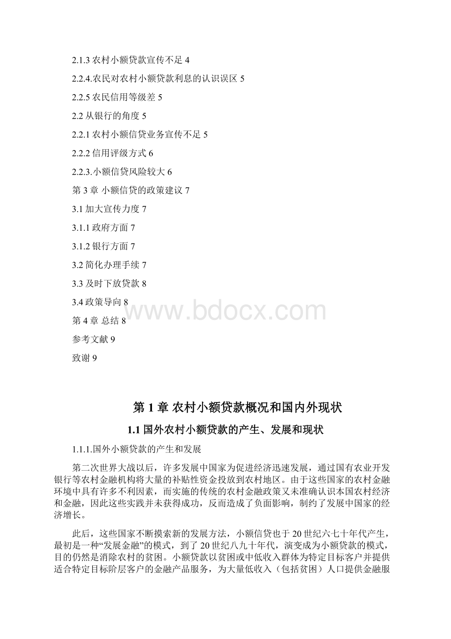 农村小额信贷现状与对策Word格式文档下载.docx_第2页