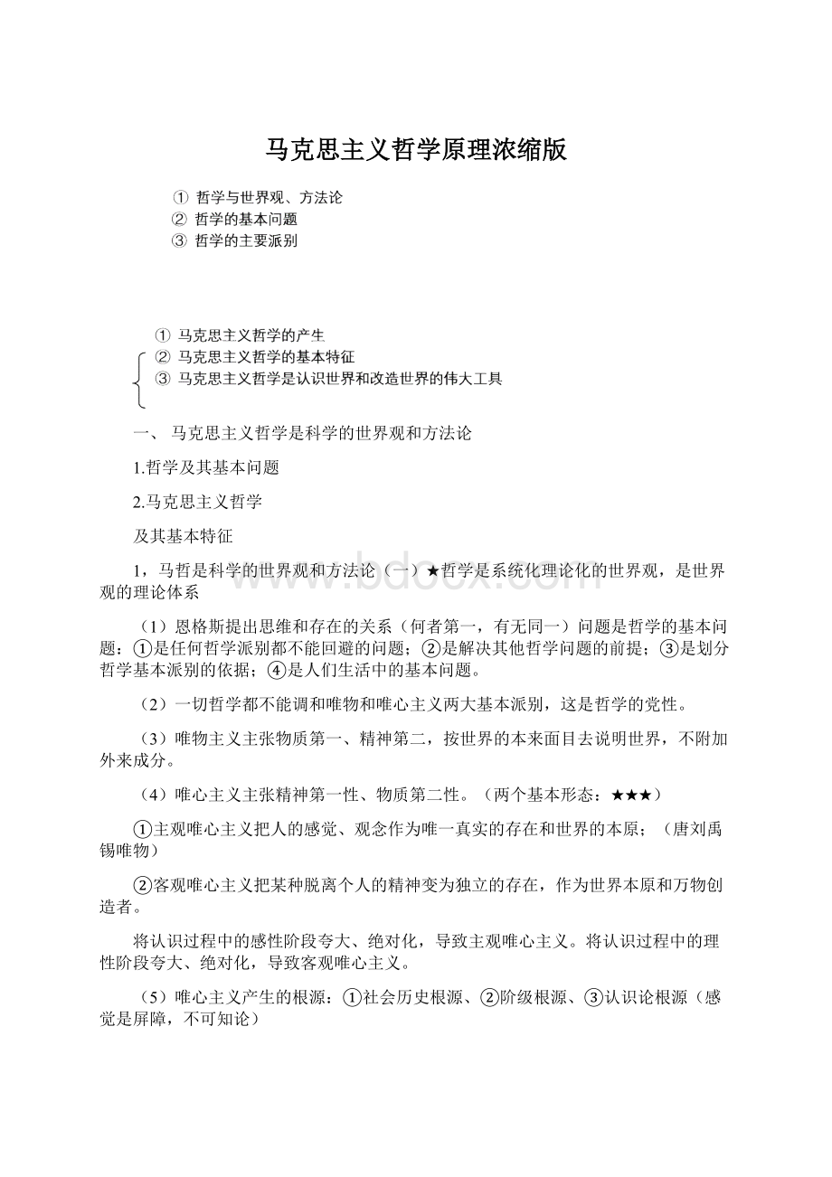 马克思主义哲学原理浓缩版文档格式.docx