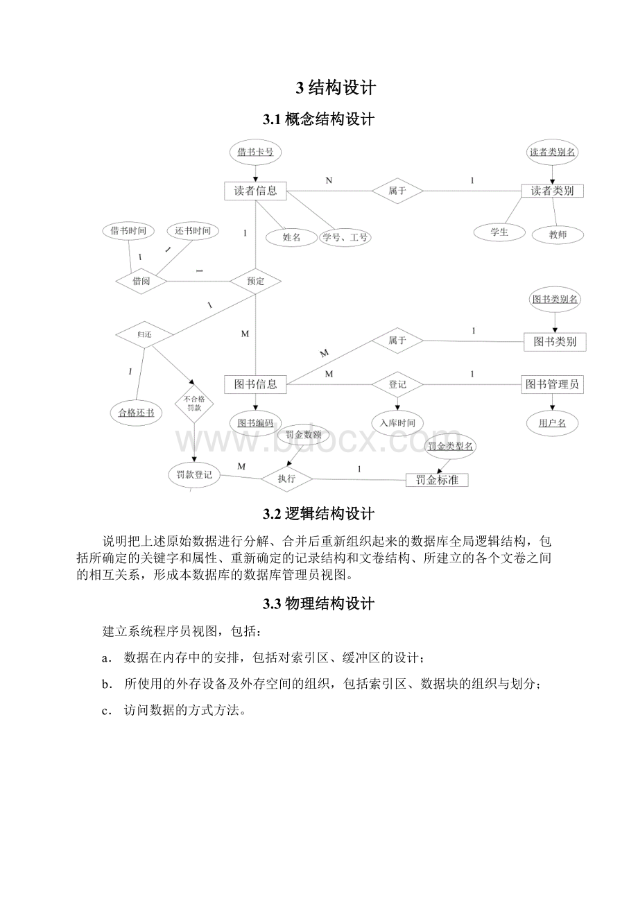 图书资料室系统数据库设计说明书x.docx_第2页