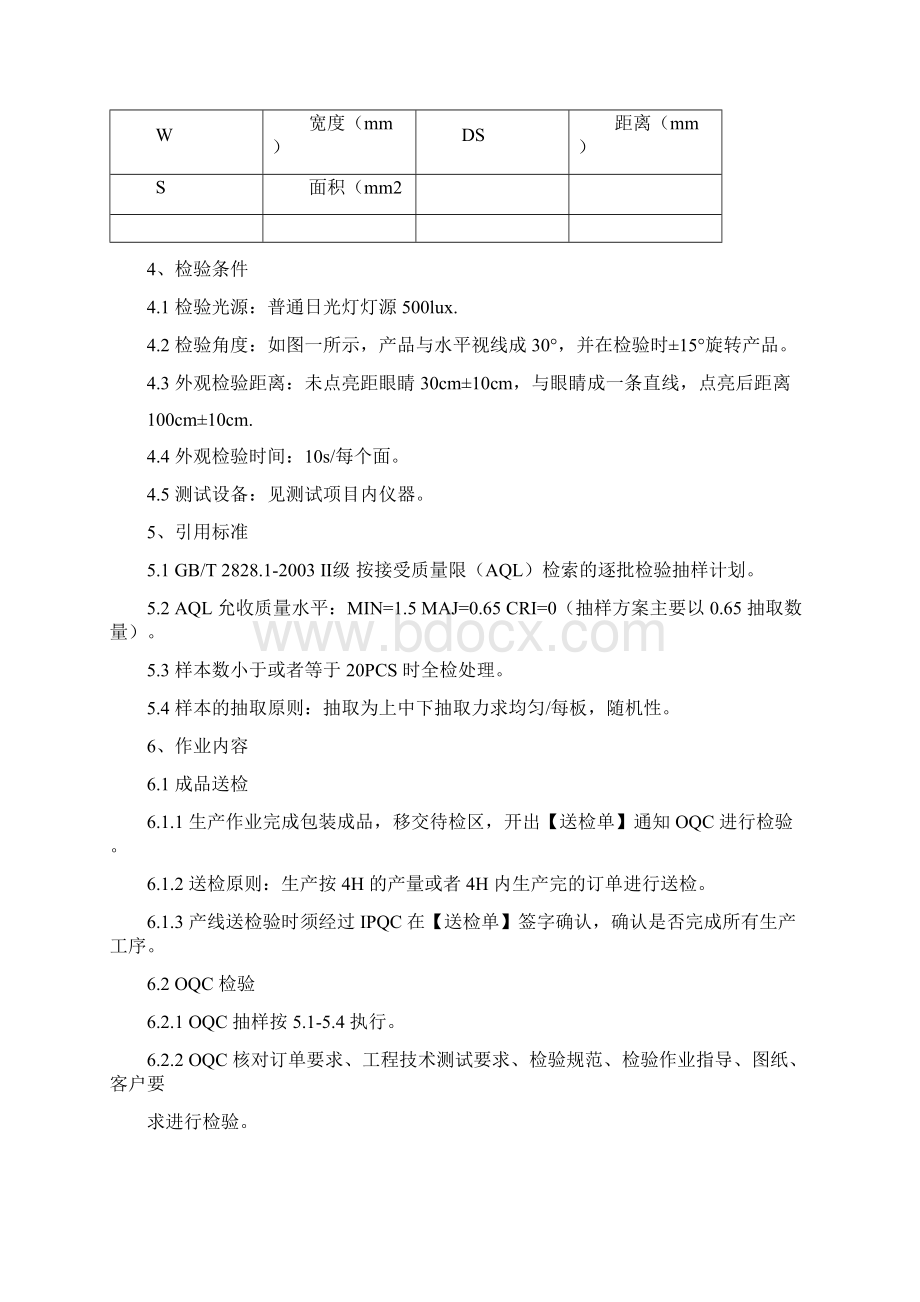 LED灯具成品检验标准Word文件下载.docx_第3页