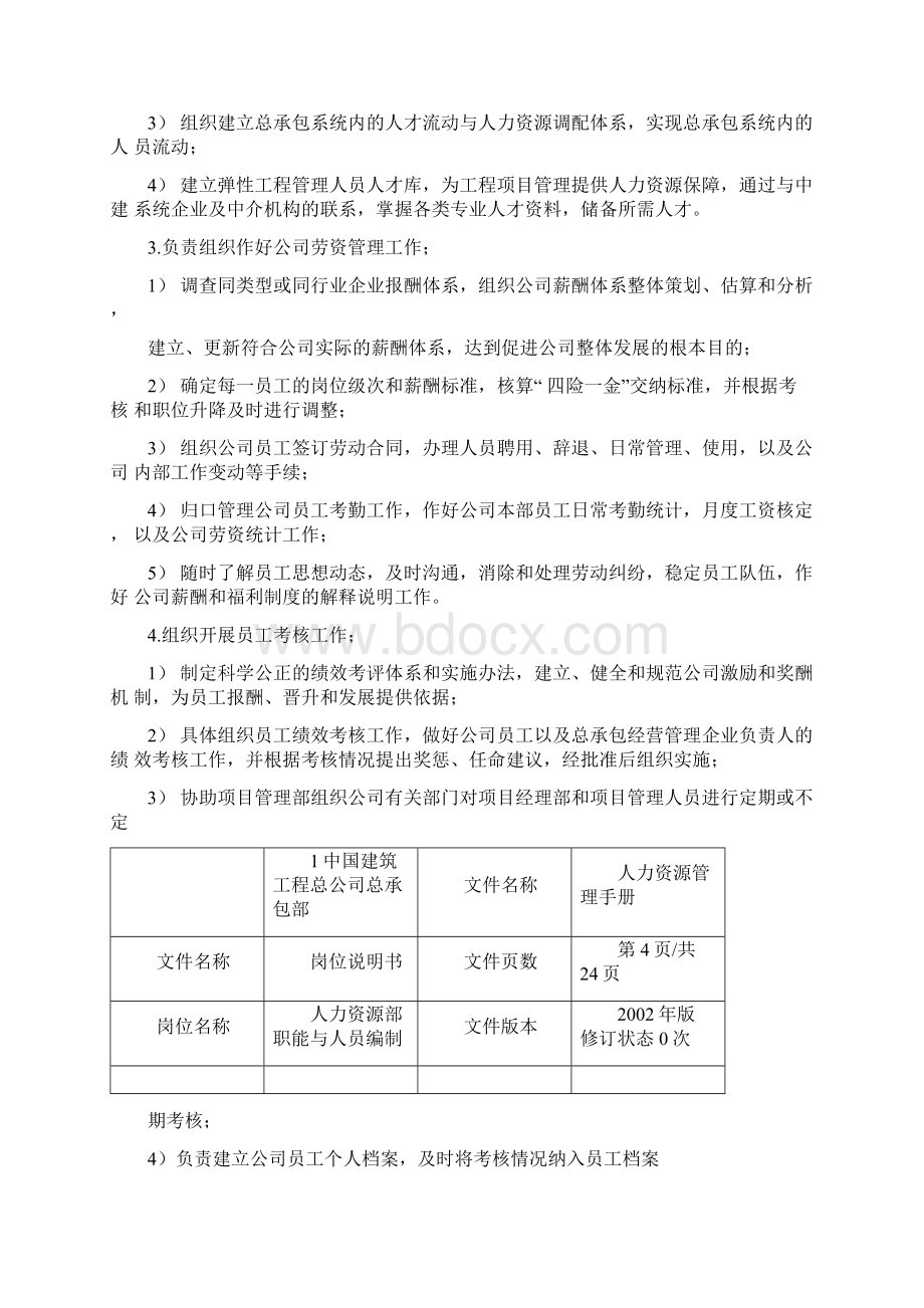 人力资源部部门职能与人员编制.docx_第3页