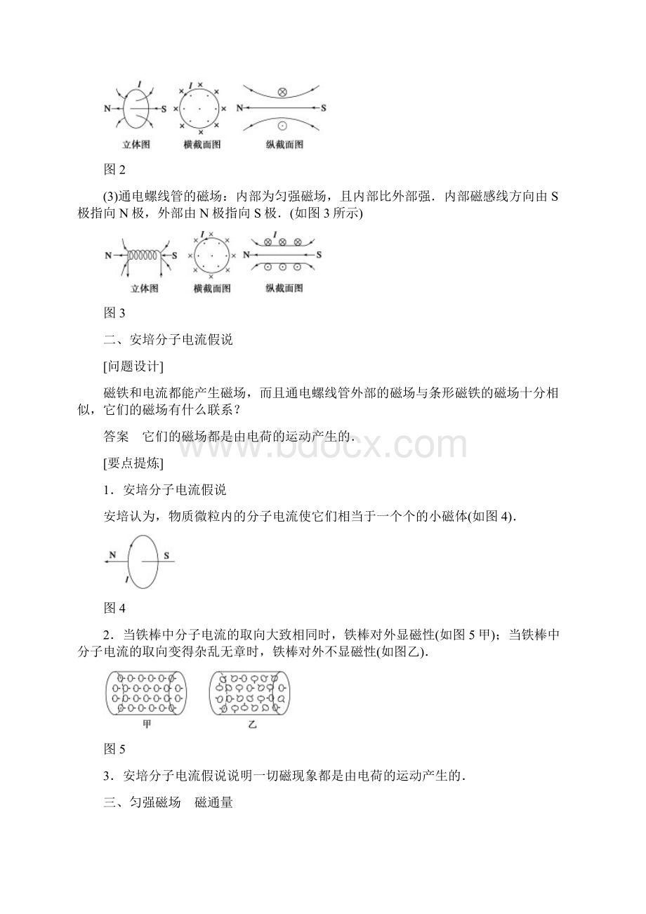 物理选修31第三章学案3几种常见的磁场人教版选修31Word文档格式.docx_第3页