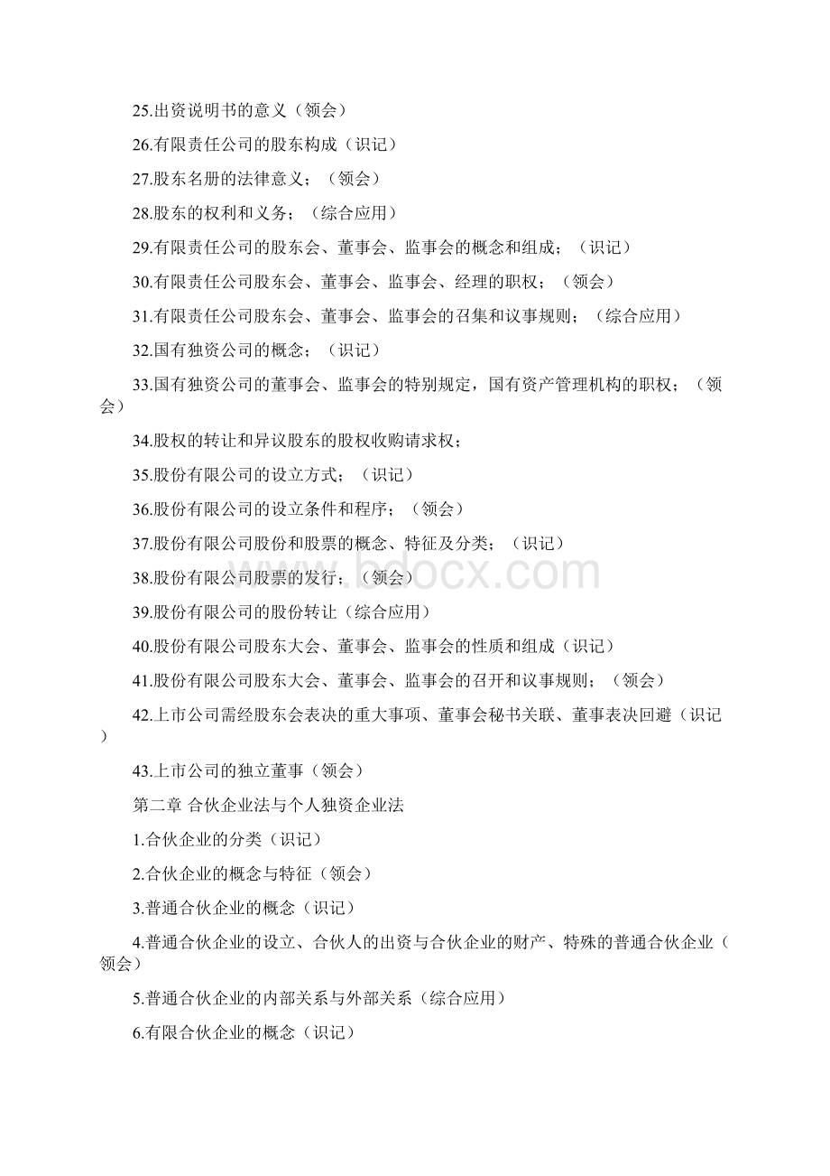 00043经济法概论版考试大纲Word格式文档下载.docx_第2页