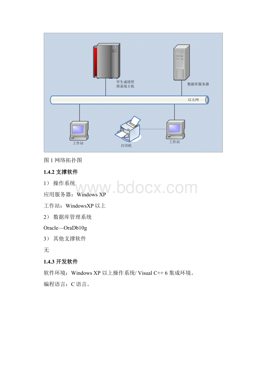 2学生成绩管理系统需求规格说明书.docx_第3页