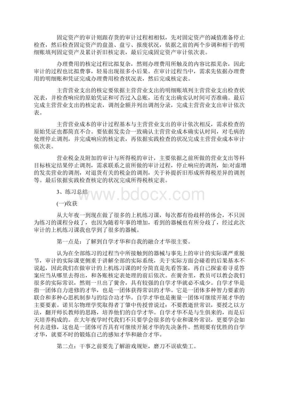 审计专业实习报告范文3000字Word格式文档下载.docx_第2页