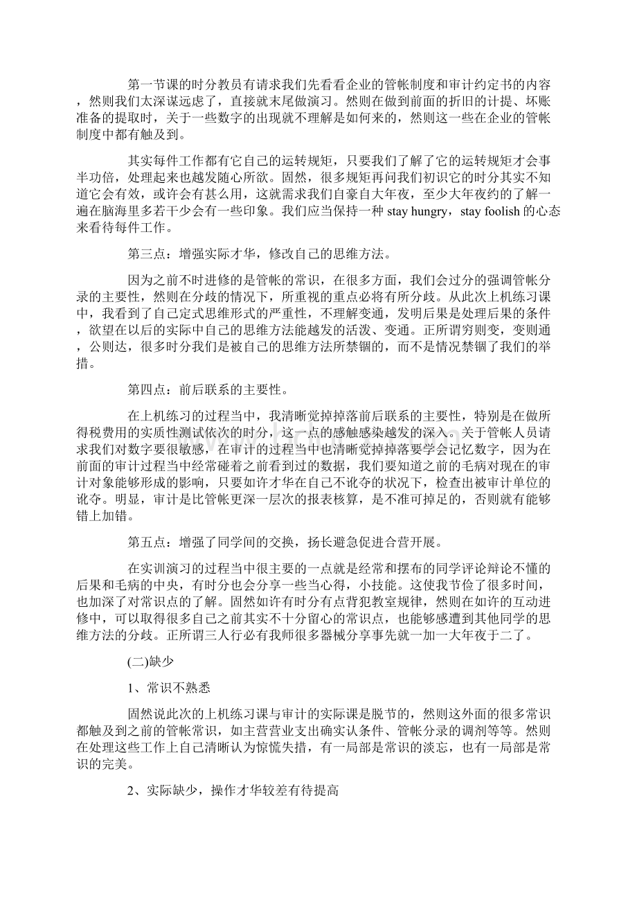 审计专业实习报告范文3000字Word格式文档下载.docx_第3页