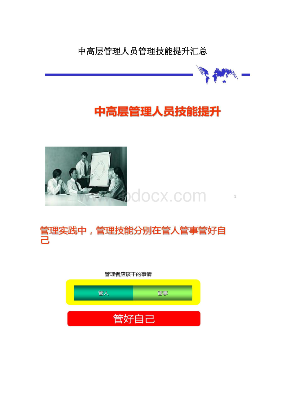 中高层管理人员管理技能提升汇总Word文件下载.docx_第1页