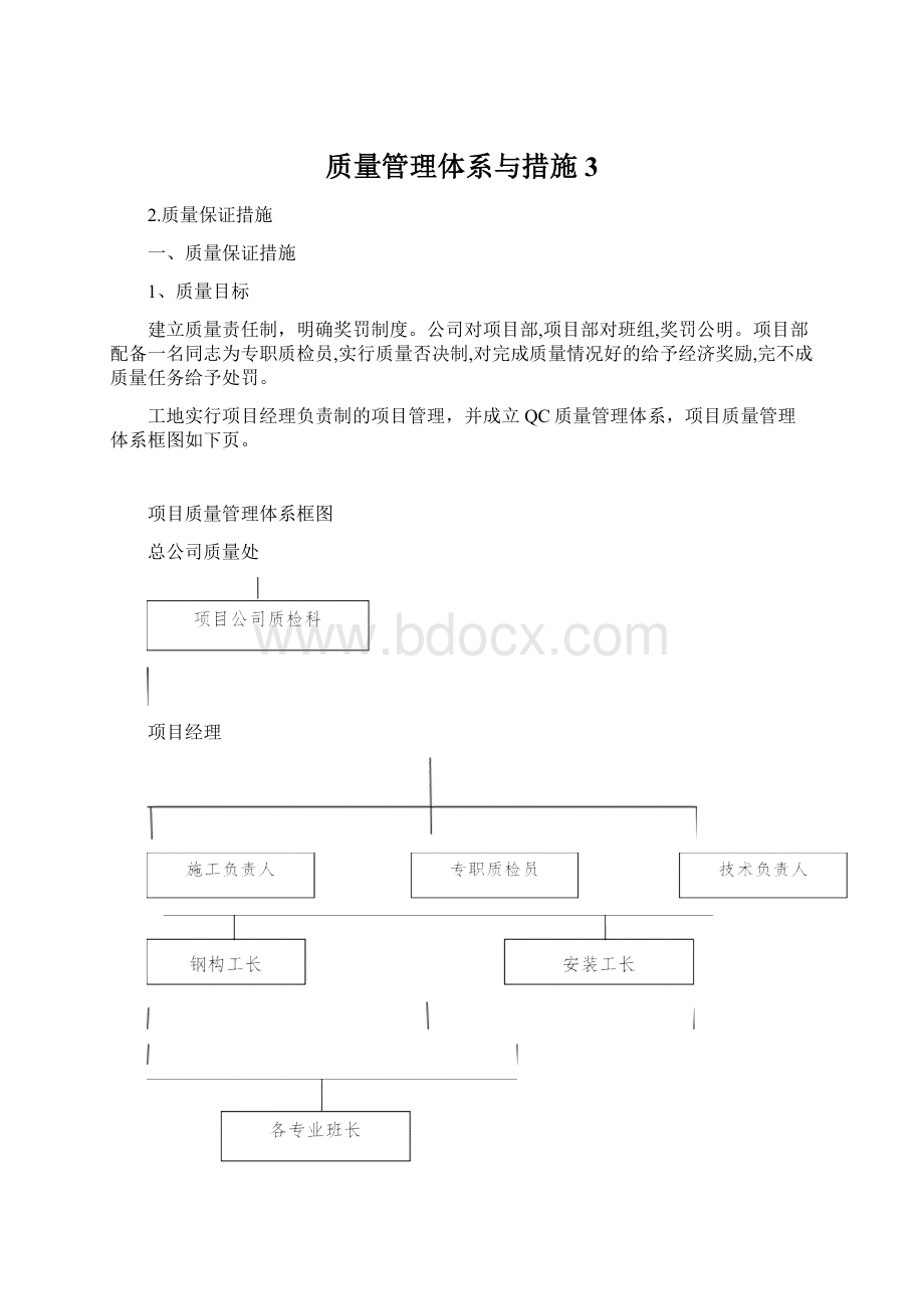 质量管理体系与措施3Word文档格式.docx