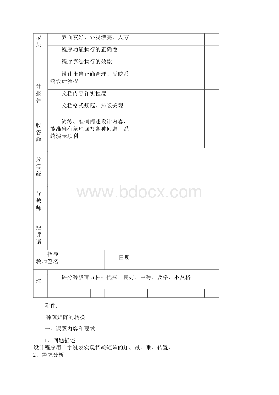 稀疏矩阵的运算完美版Word下载.docx_第2页