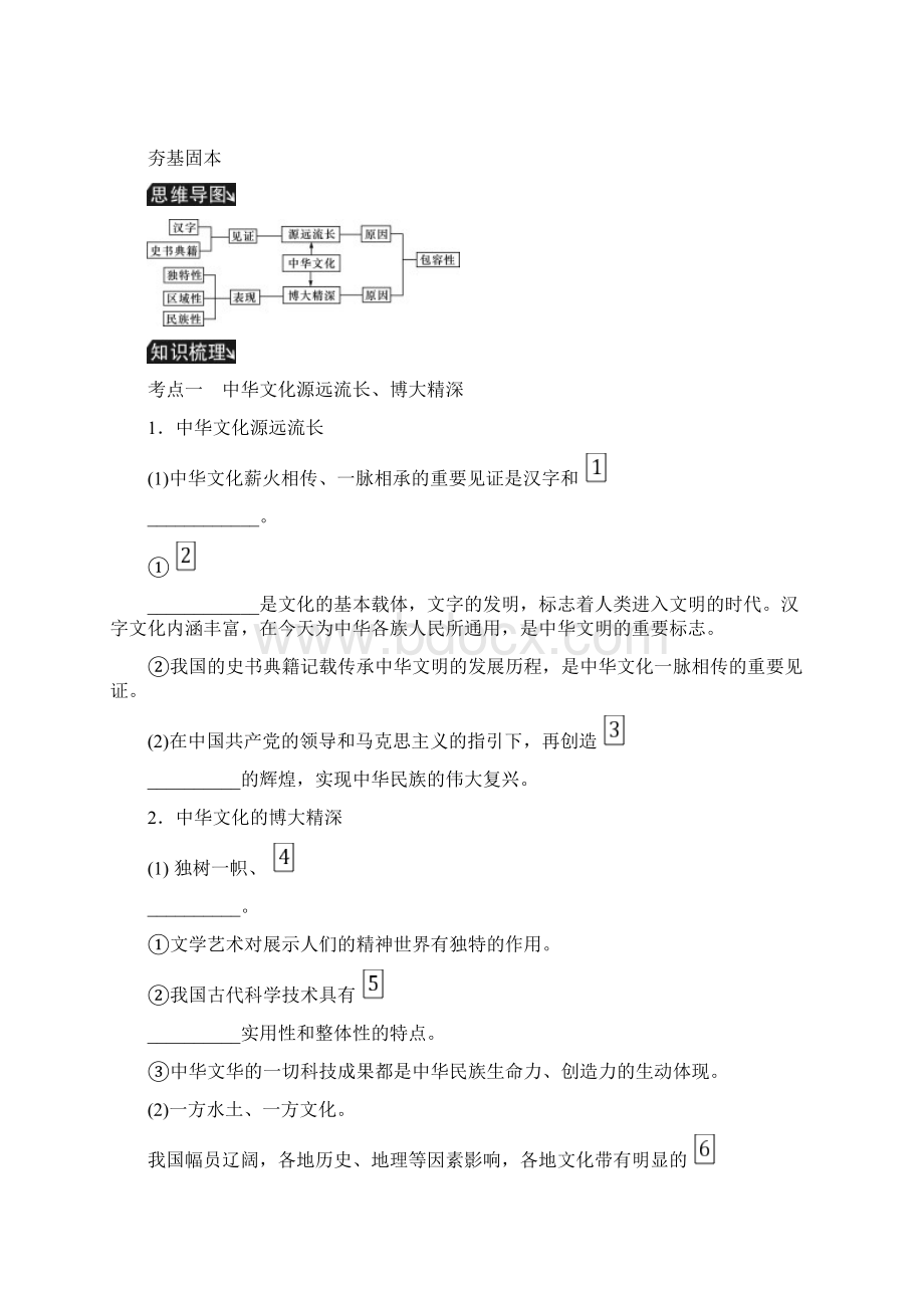 高考政治总复习中华文化与民族精神第六课我们的中华文化讲义.docx_第2页