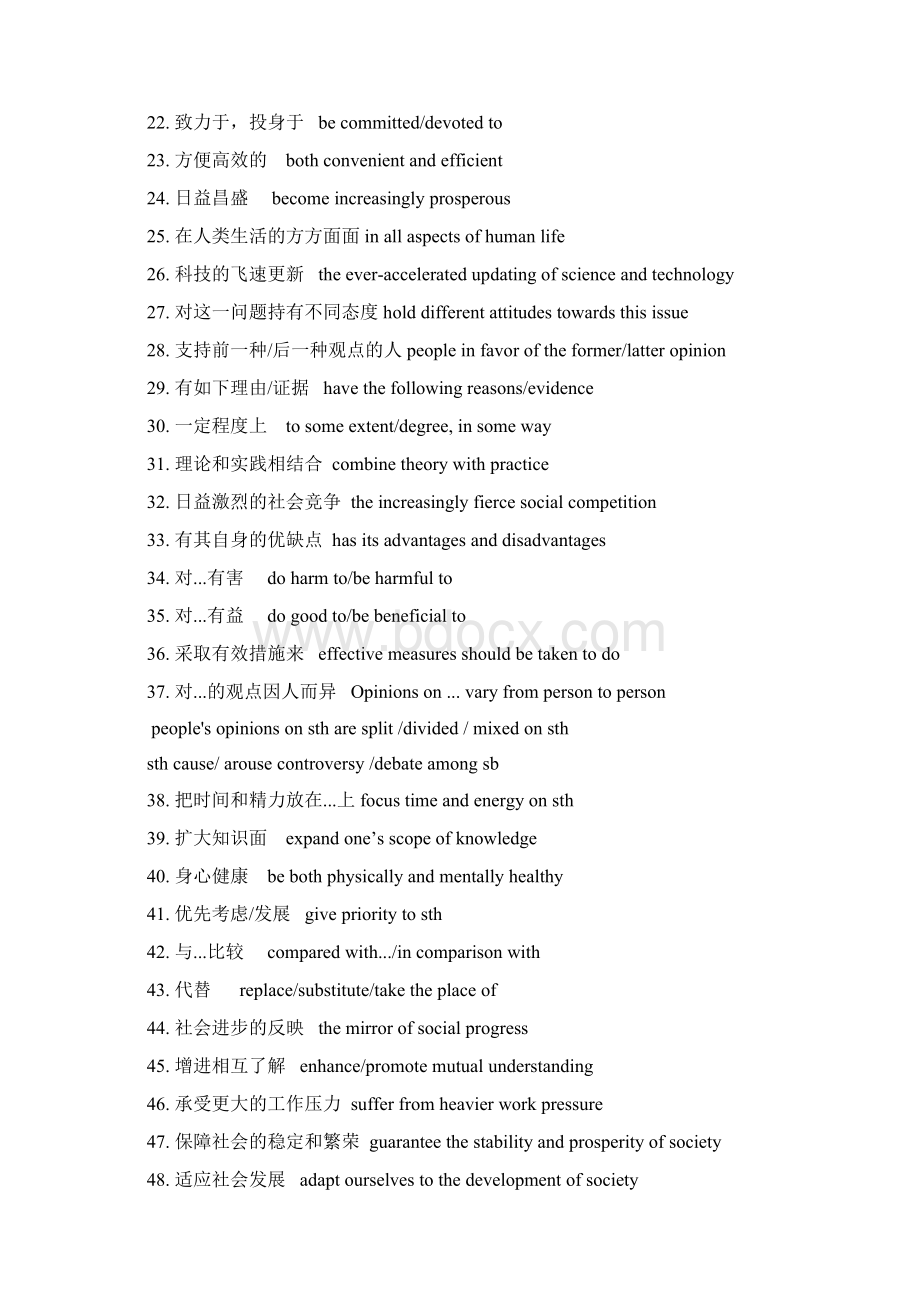 高考英语写作素材话题背诵全Word文档格式.docx_第2页