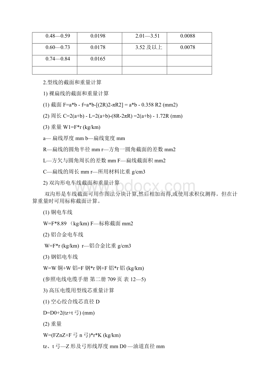 电线电缆常用计算公式doc.docx_第2页