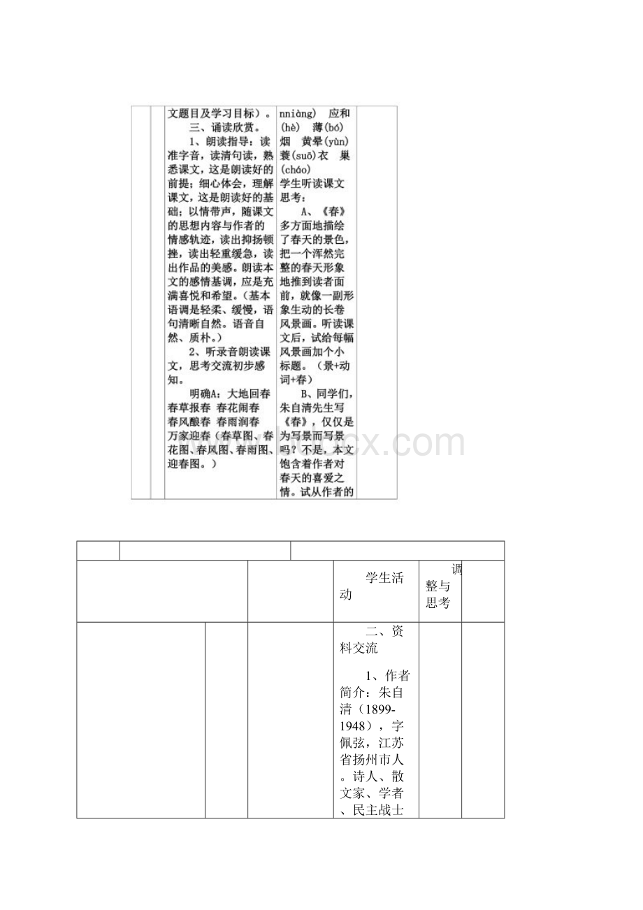 《春》表格式教案Word格式文档下载.docx_第3页