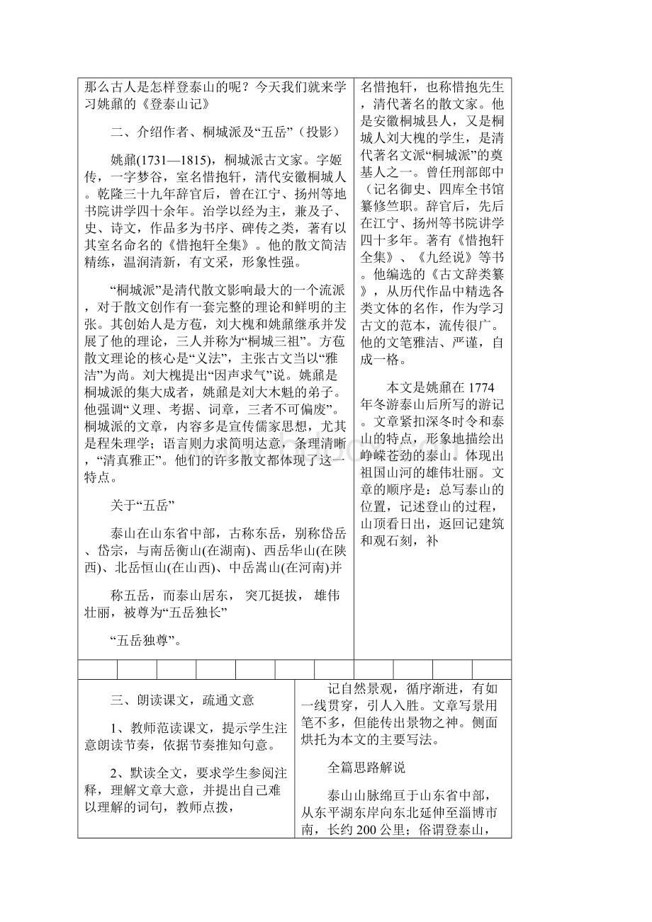 《登泰山记》集体备课教案Word文档格式.docx_第2页