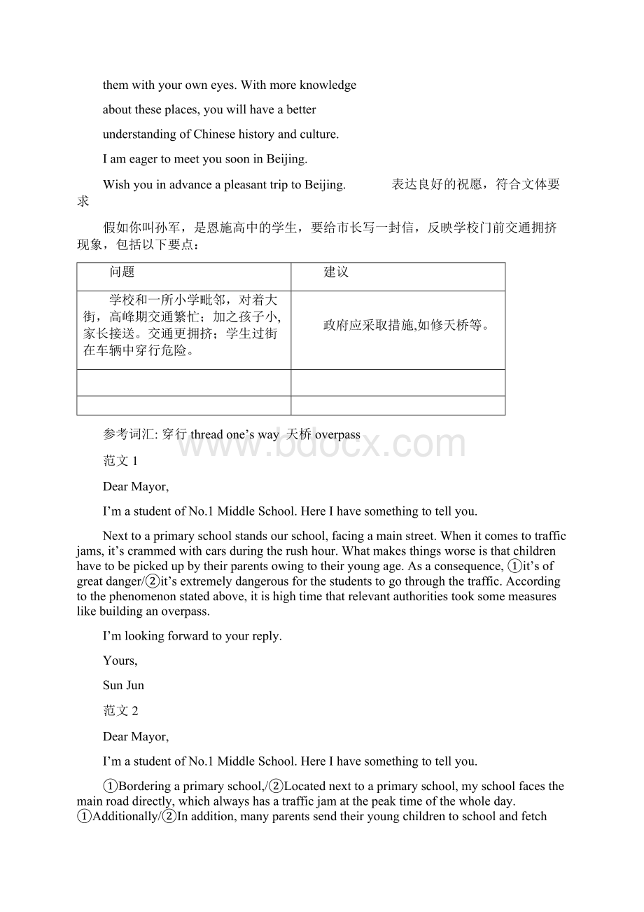 高中英语建议信和倡议书作文精心整理Word文档下载推荐.docx_第2页