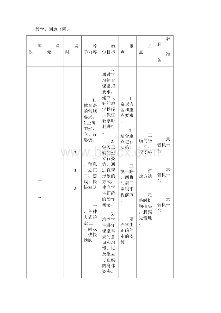 低年级体育教学计划.docx_第3页