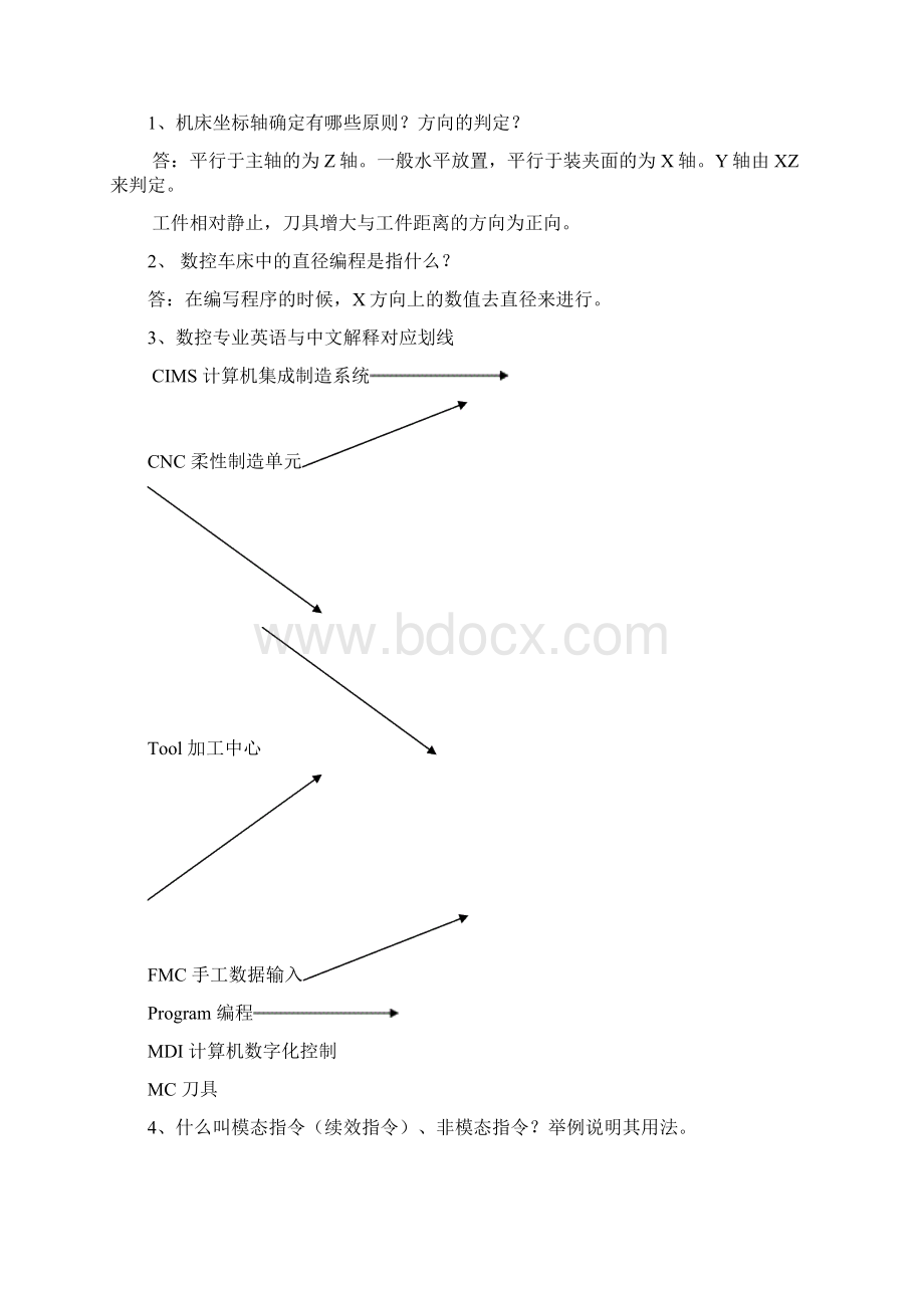 数控加工技术填空 选择 简答判断.docx_第3页