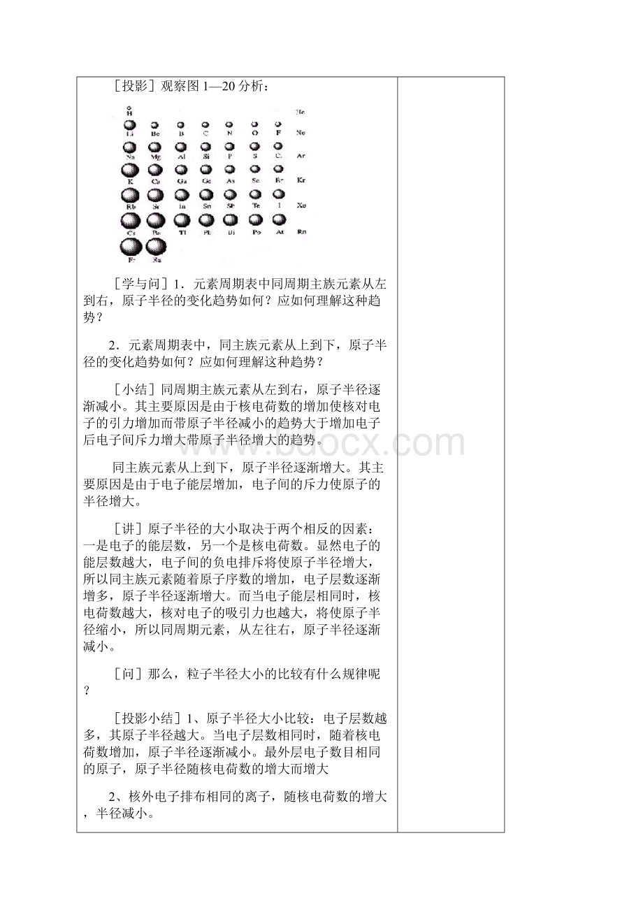 最新人教版选修三高中化学12原子结构与元素的性质第二课时教学设计.docx_第3页