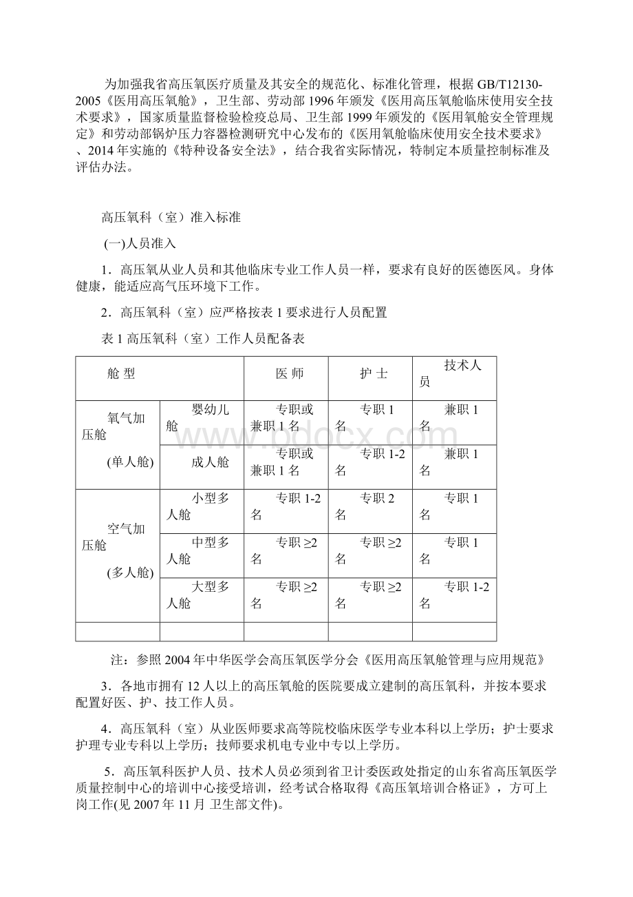 山东省高压氧医学质量控制手册.docx_第3页