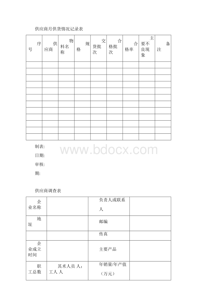 供应商的选择表格模板Word格式文档下载.docx_第3页