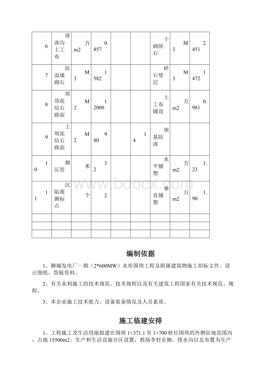 某城发电厂水库第三标段施工组织设计方案及质量安全控制措施.docx_第3页