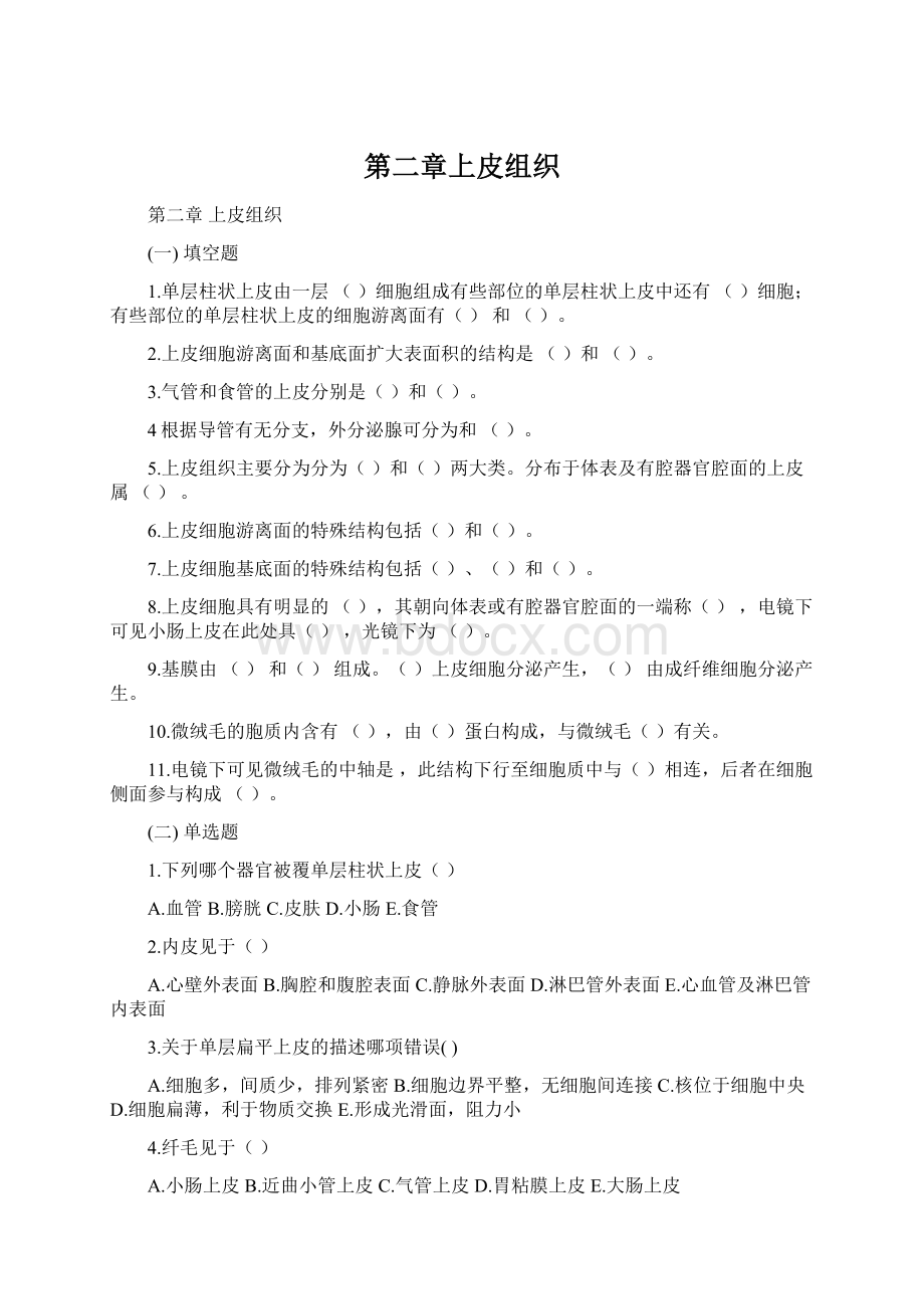 第二章上皮组织.docx_第1页