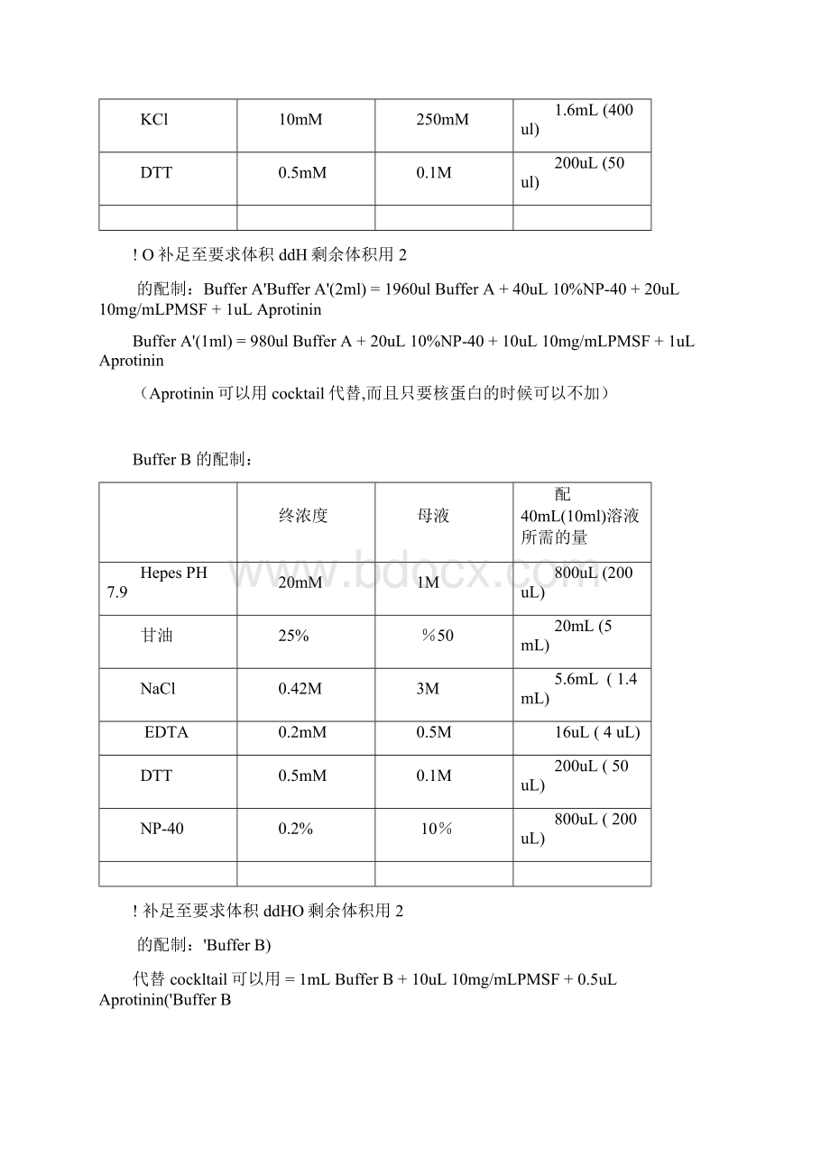 Loading Buffer煮细胞抽提总蛋白Protocol mRNA的分离纯化Word格式.docx_第3页