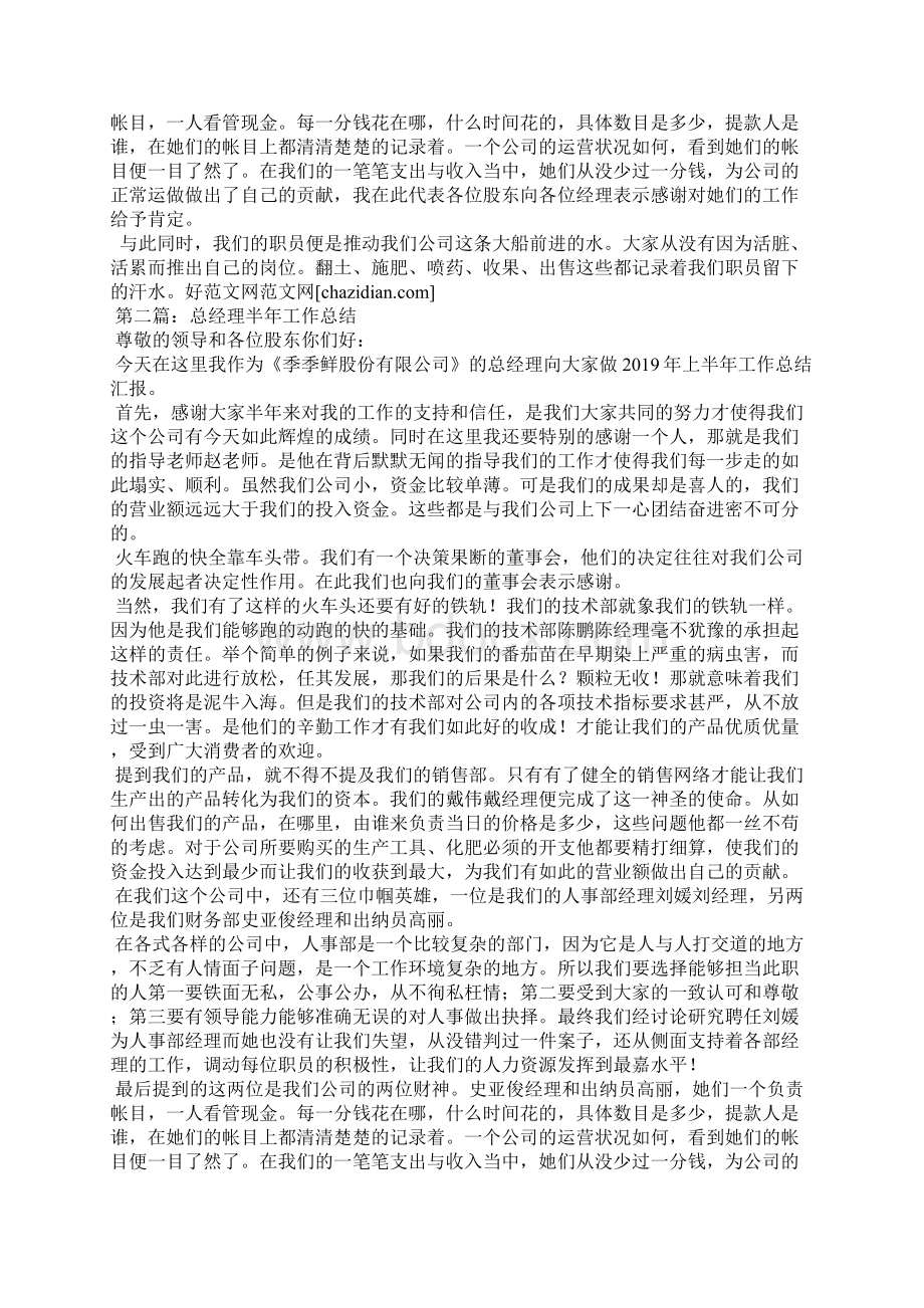 总经理半年工作总结精选汇编.docx_第2页