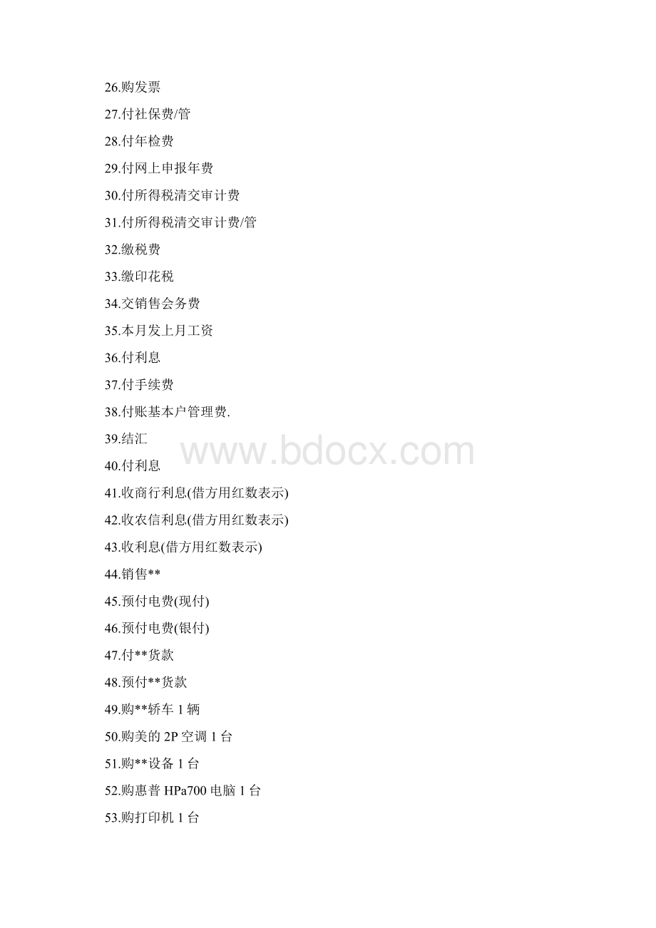 会计凭证常用摘要.docx_第2页