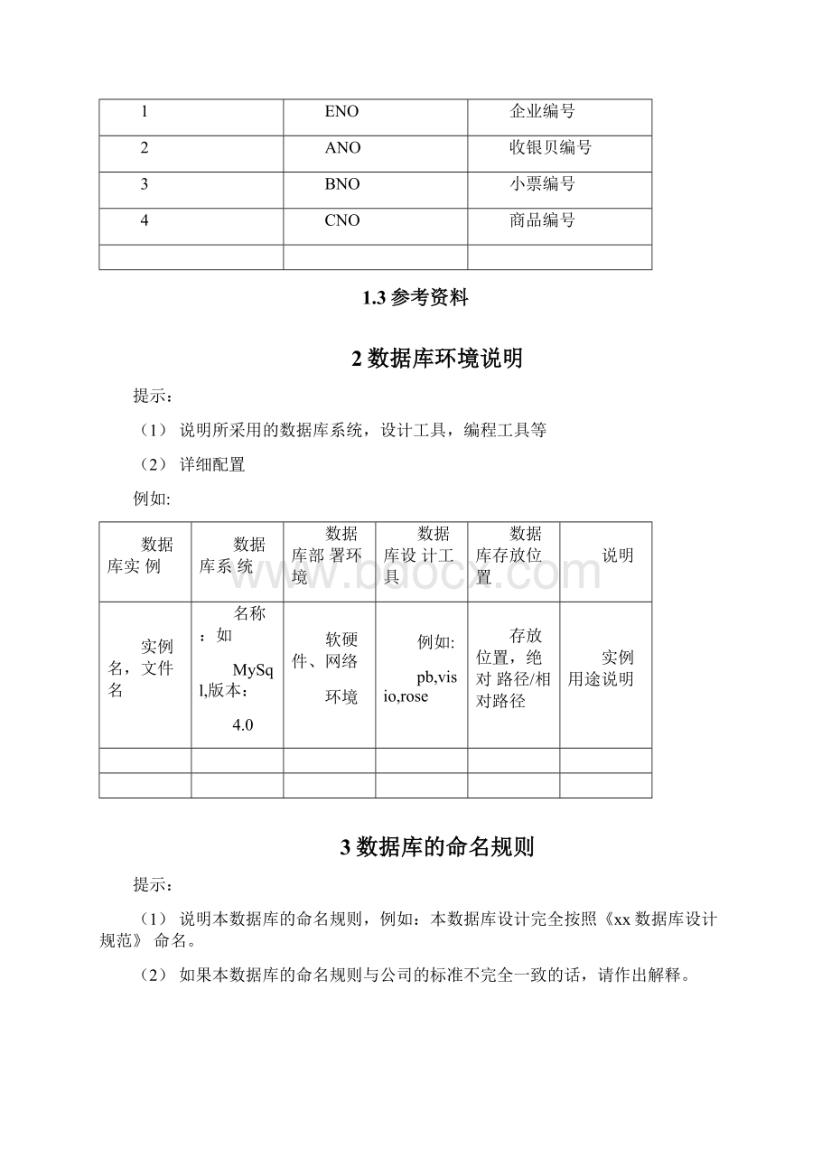 Oracle数据库设计文档模板.docx_第3页