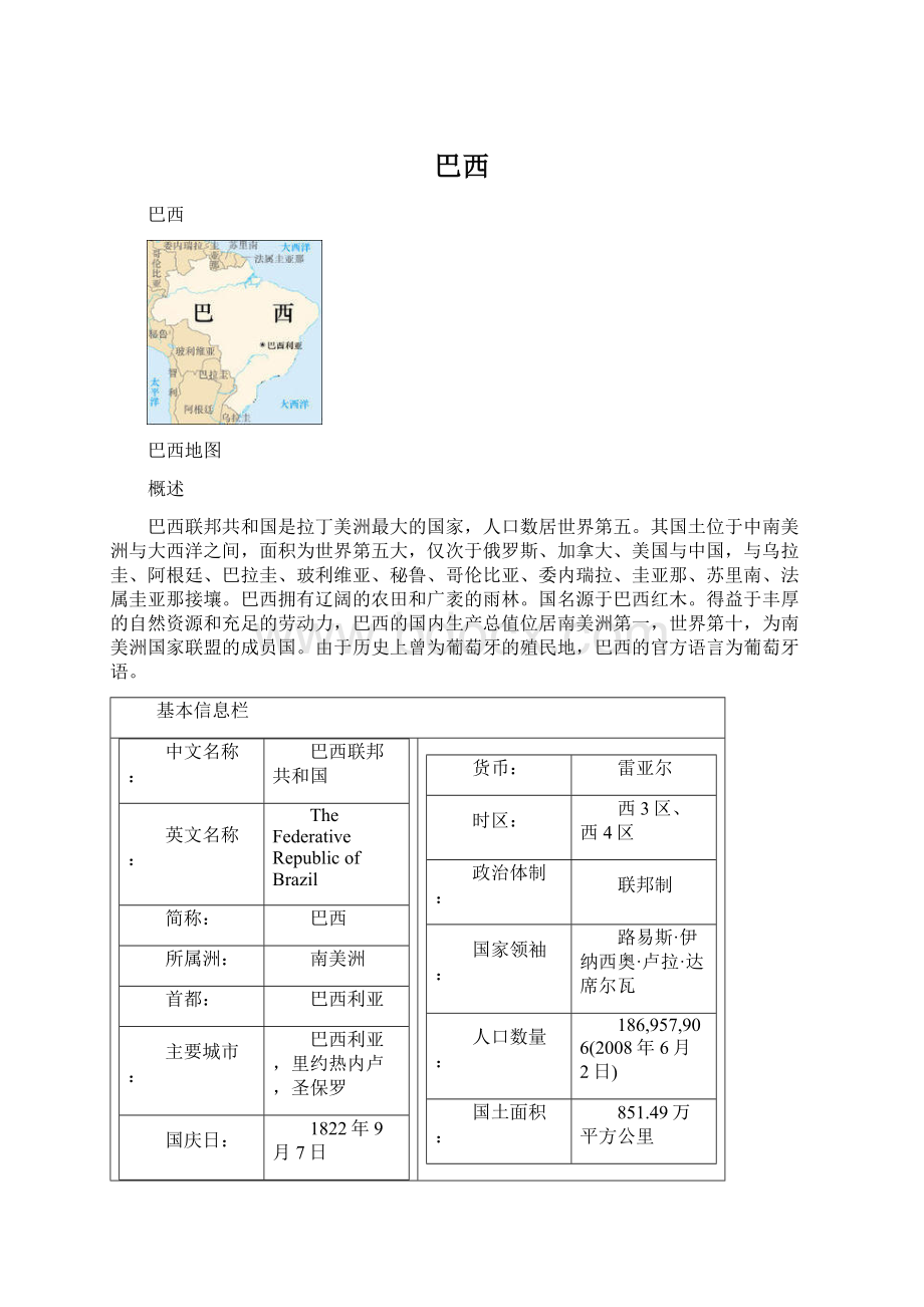 巴西Word文档下载推荐.docx_第1页