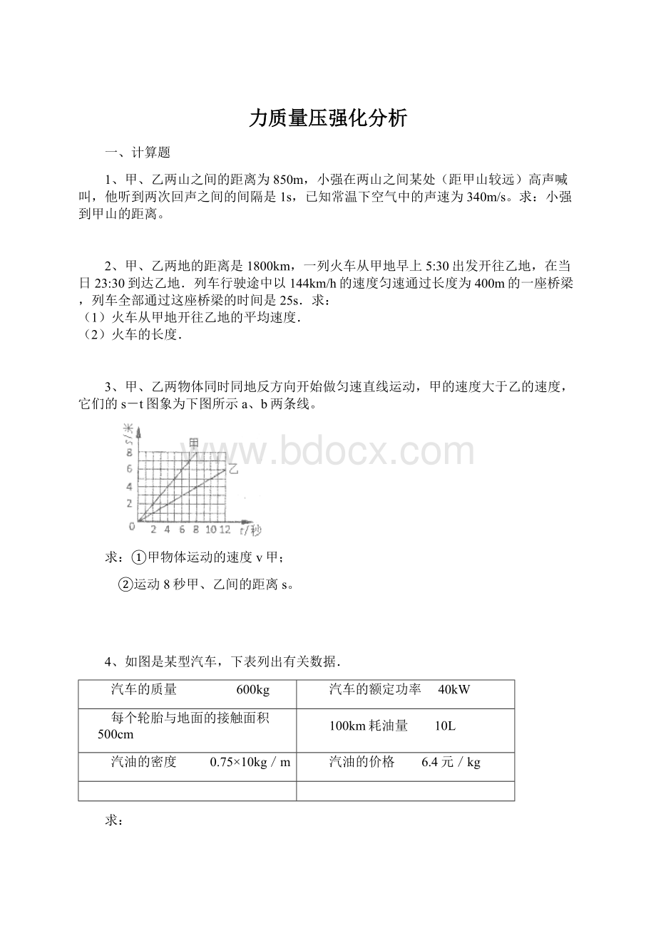 力质量压强化分析.docx