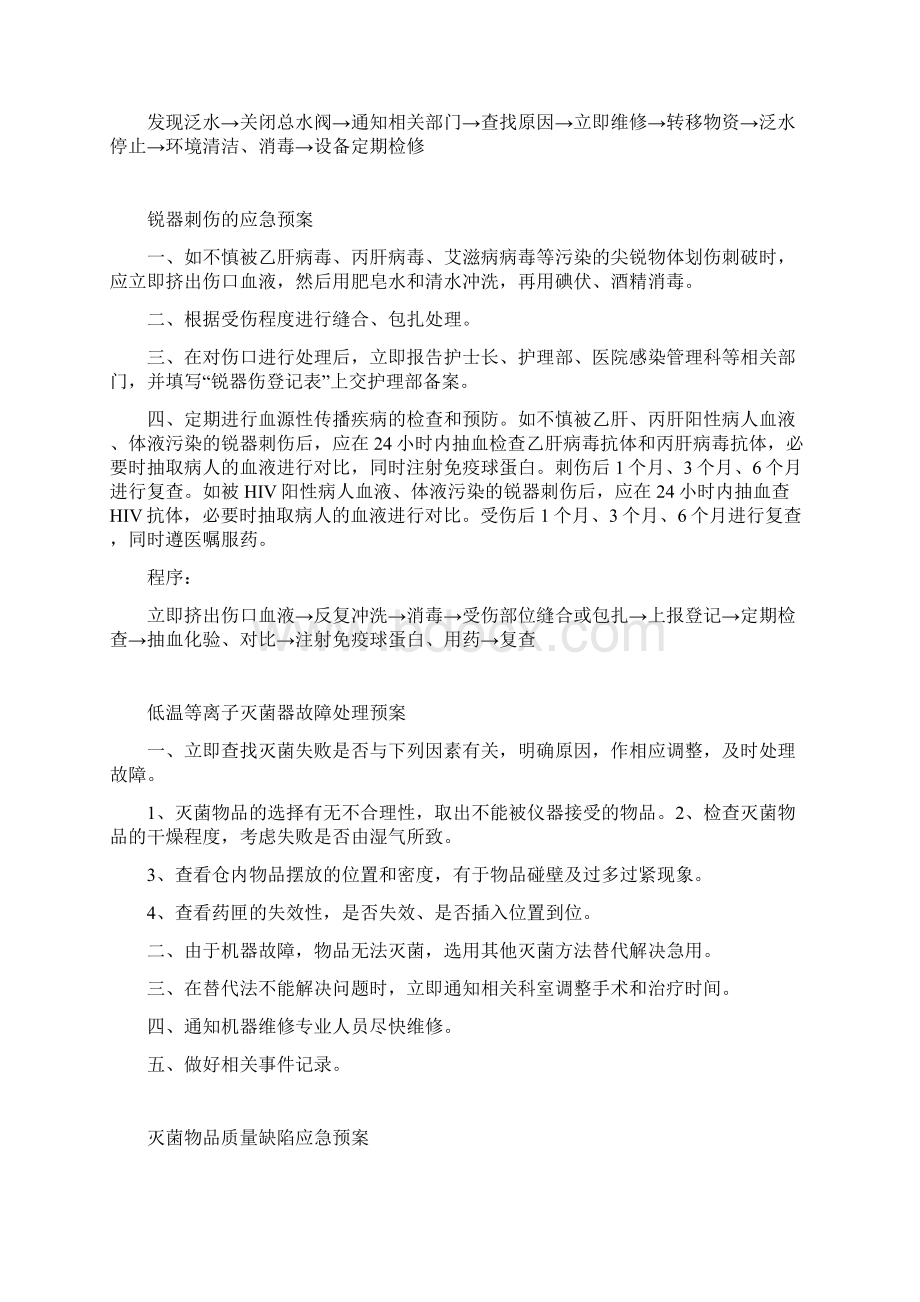 中医院供应室应急预案Word文档下载推荐.docx_第3页