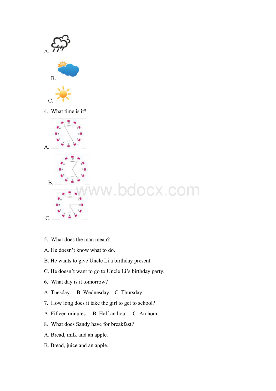 镇江市丹徒区学年七年级上期中英语试题含答案 1.docx_第2页