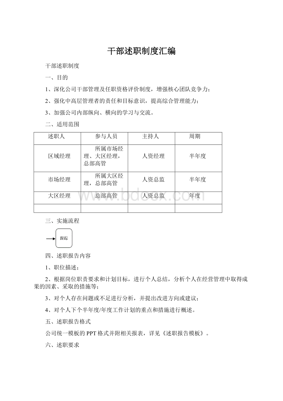 干部述职制度汇编.docx_第1页