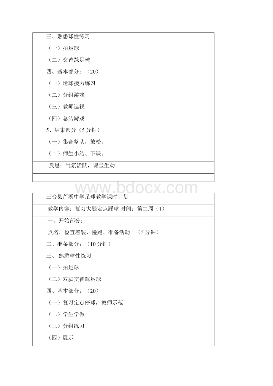 足球课教案模板Word文档格式.docx_第2页