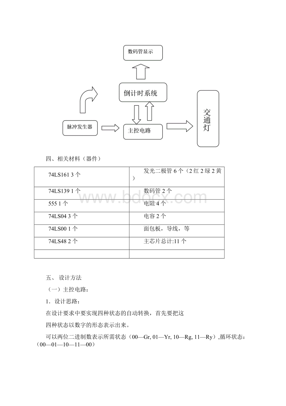 交通灯 数电课程设计.docx_第2页