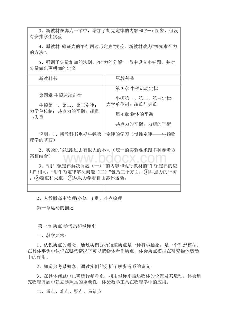 人教版高中物理必修一教材研究分析Word文件下载.docx_第2页