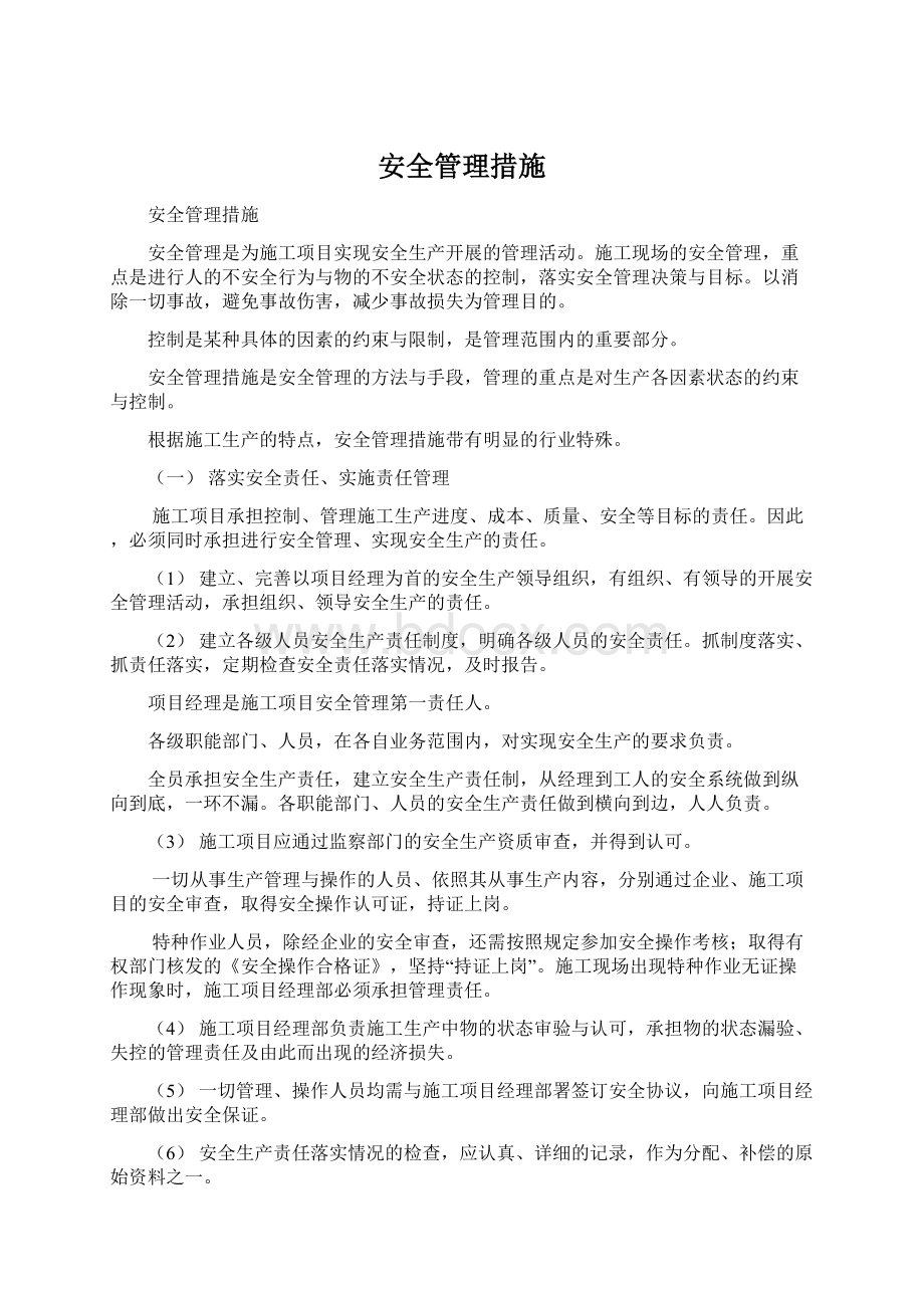 安全管理措施Word格式文档下载.docx_第1页