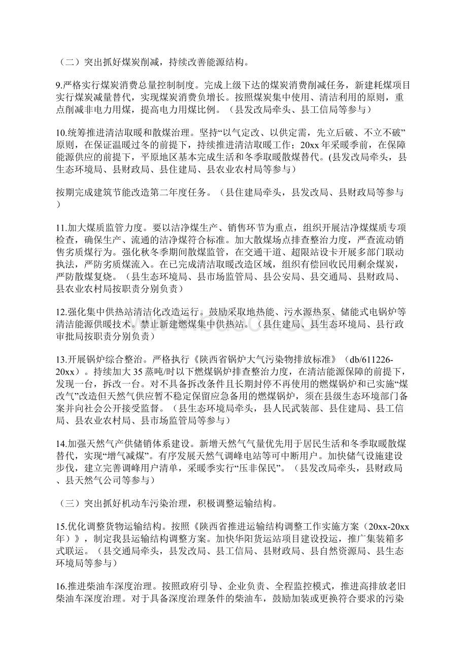 县蓝天保卫战工作方案Word格式文档下载.docx_第3页