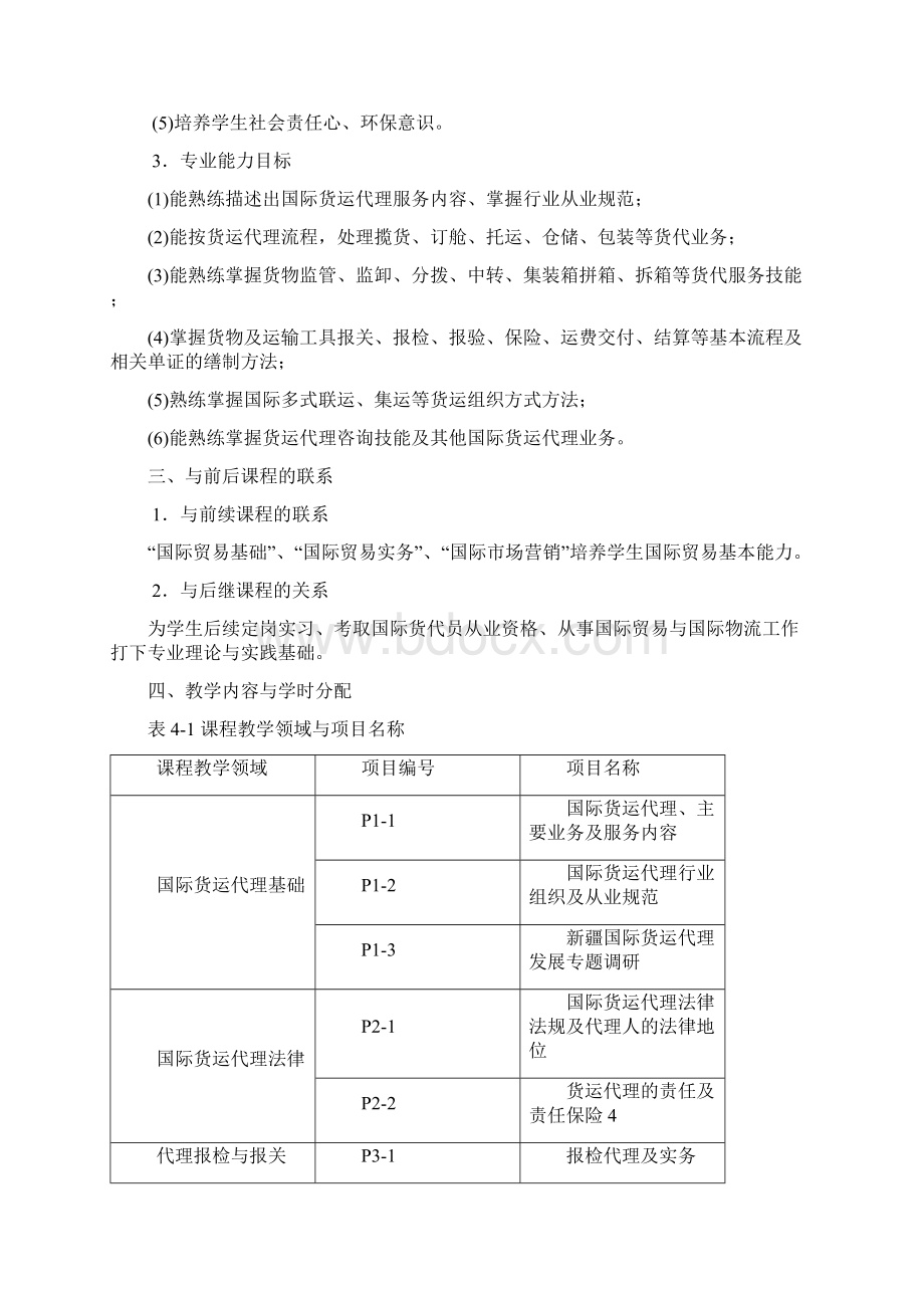 国际货运代理实务课程标准.docx_第2页