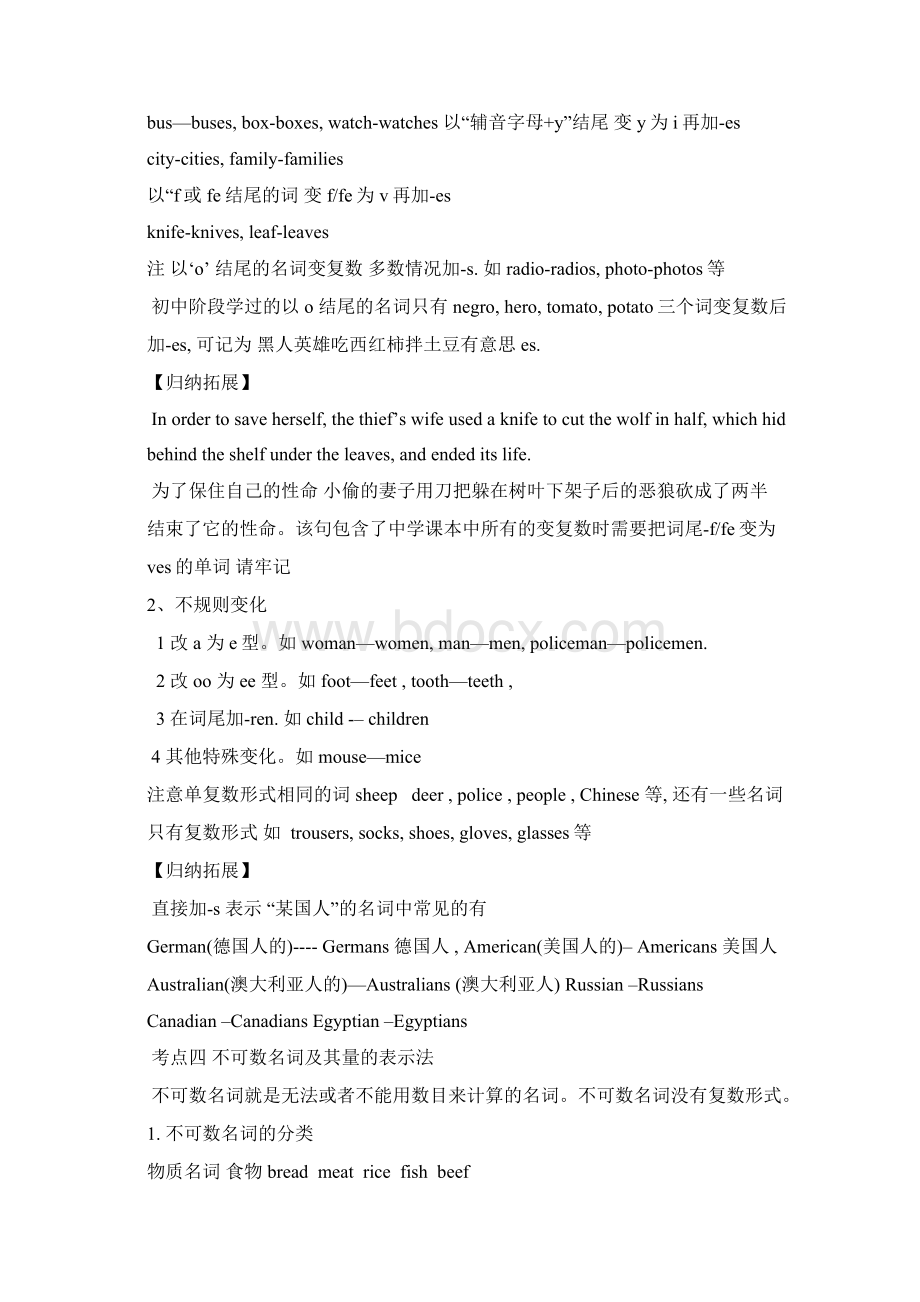 译林版牛津英语中考总复习专题考点归纳专题练习题及答案.docx_第3页