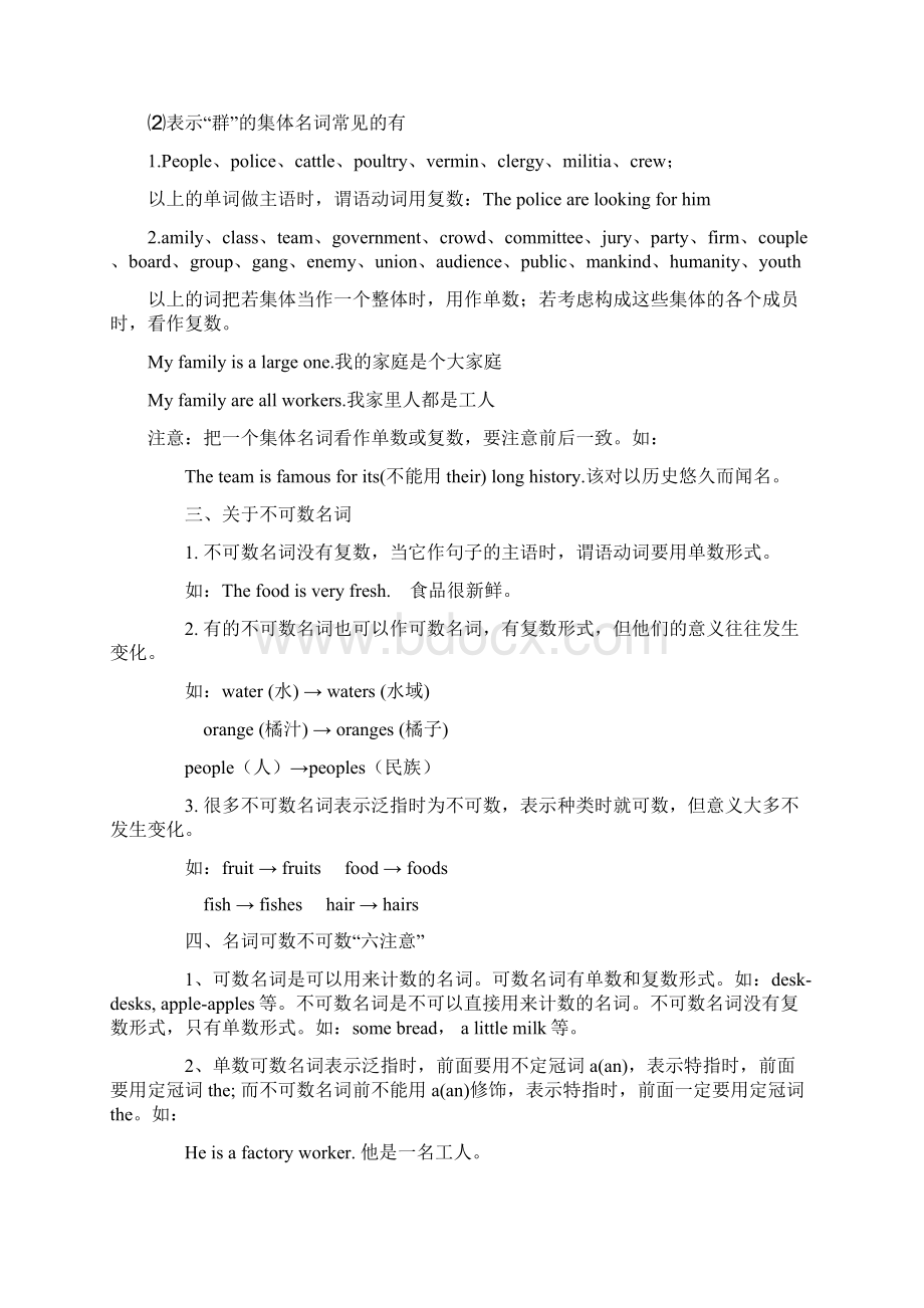 七年级可数名词单复数练习附加名词单数面复数规则.docx_第3页