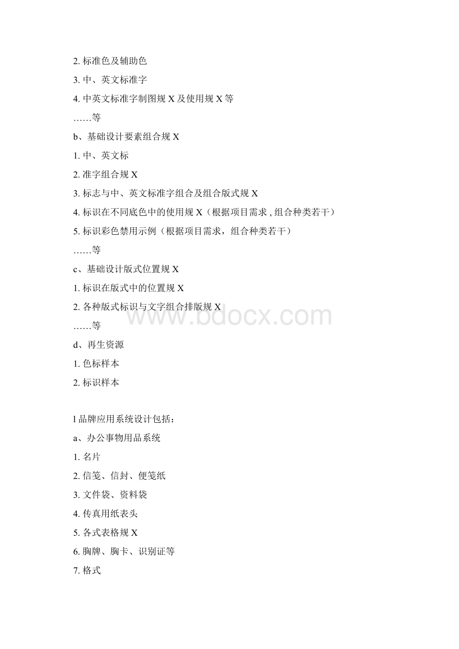 品牌形象规划设计MIVISI内容列表.docx_第2页