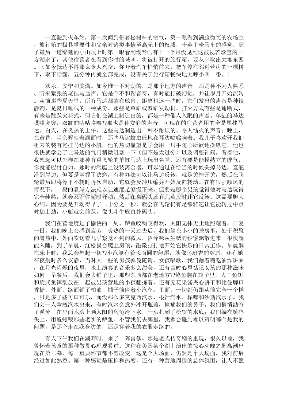 重返湖畔赏析优秀word范文 11页.docx_第3页