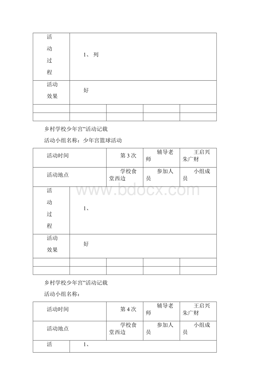 少年宫鼓号活动记录Word格式文档下载.docx_第2页