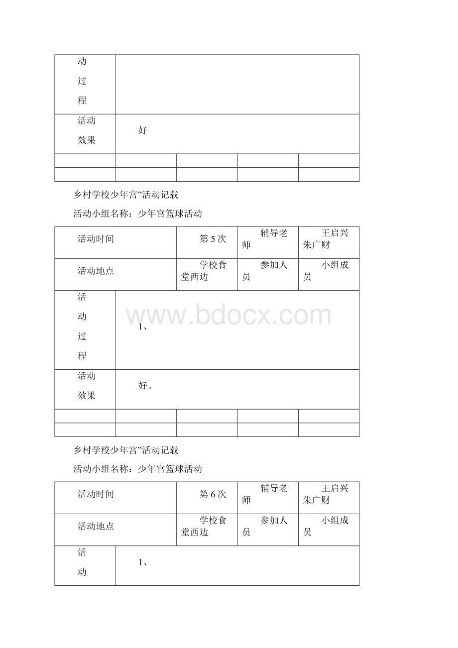 少年宫鼓号活动记录Word格式文档下载.docx_第3页