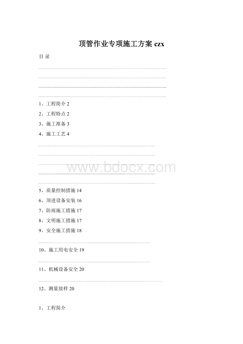 顶管作业专项施工方案czx.docx