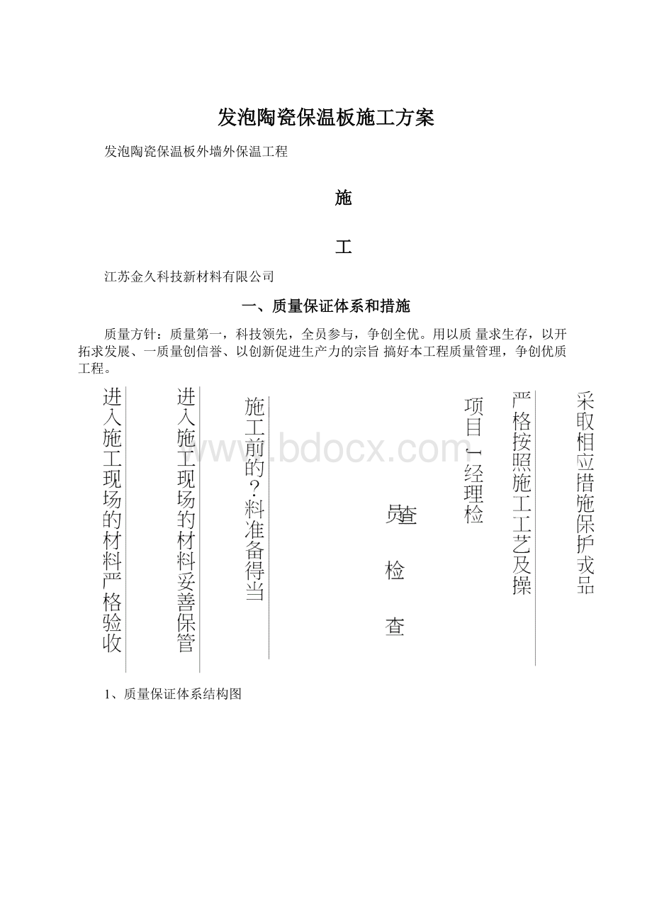 发泡陶瓷保温板施工方案.docx_第1页