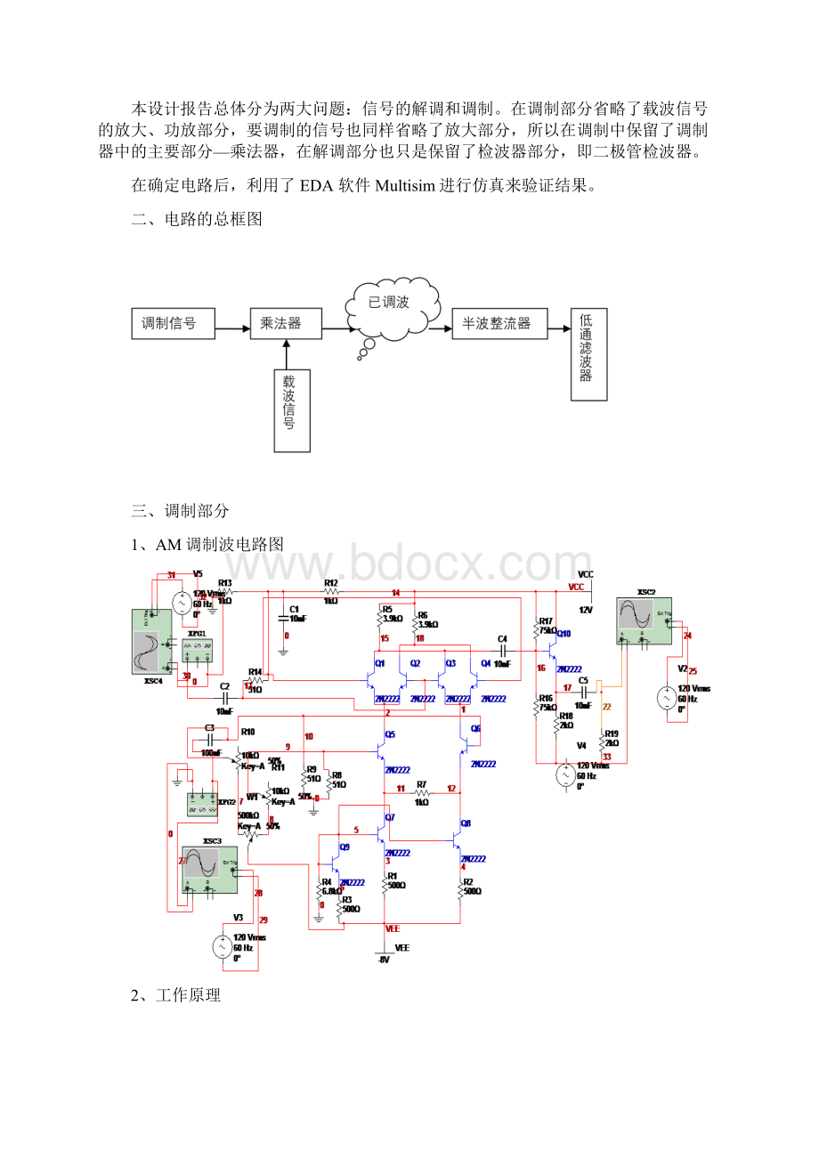 am信号的调制与解调带仿真图Word格式文档下载.docx_第2页